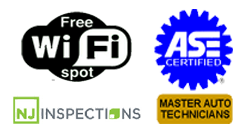 Free WiFi ASE Mater Technicians, & NJ Inspections